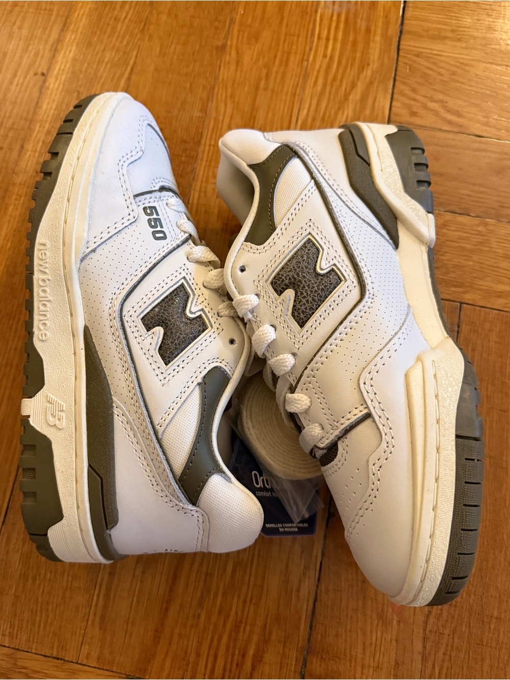 ALD x New Balance 550’s White and Olive Green Casual Sneakers